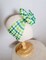 Green Plaid Knit Hair Bow - Headwrap - Clip - Pigtail - Headband - Saint Patrick - Good Luck - St Patty - Green - Tartan - Lime product 2